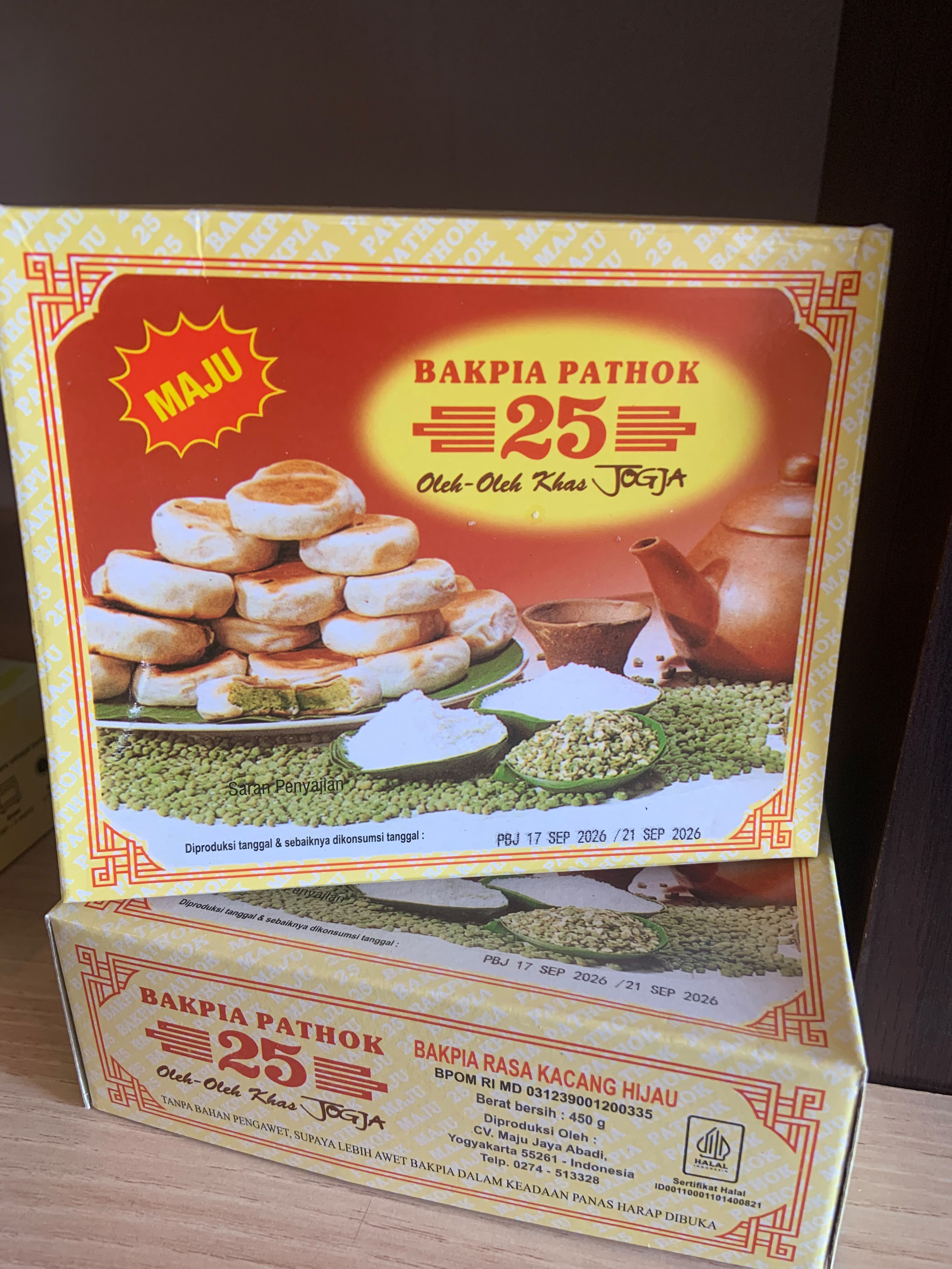Bakpia Pathok 25 Basah Kacang Hijau
