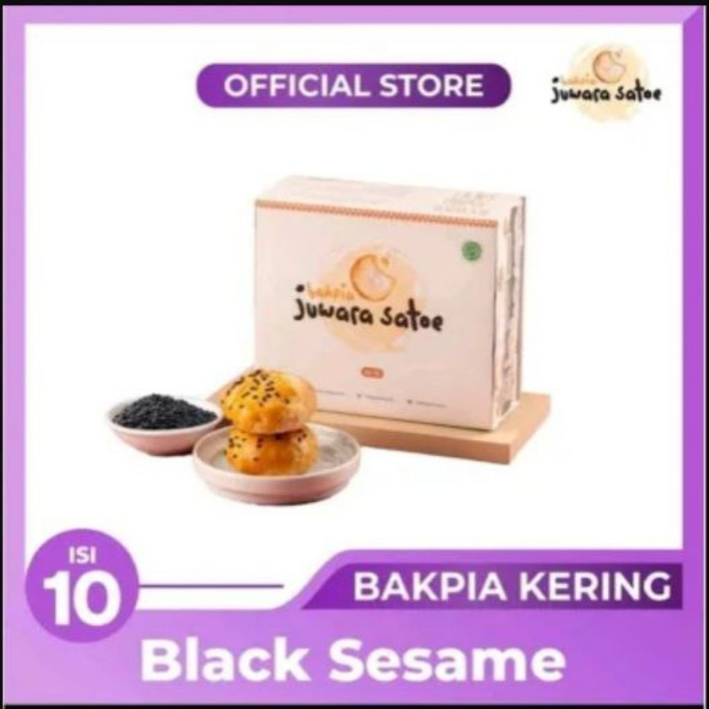 Bakpia Kering Black Sesame 