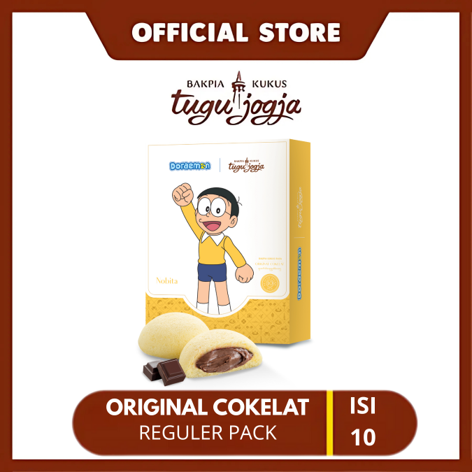Bakpia Kukus Tugu Jogja Original Cokelat- Reguler Pack (Nobita)